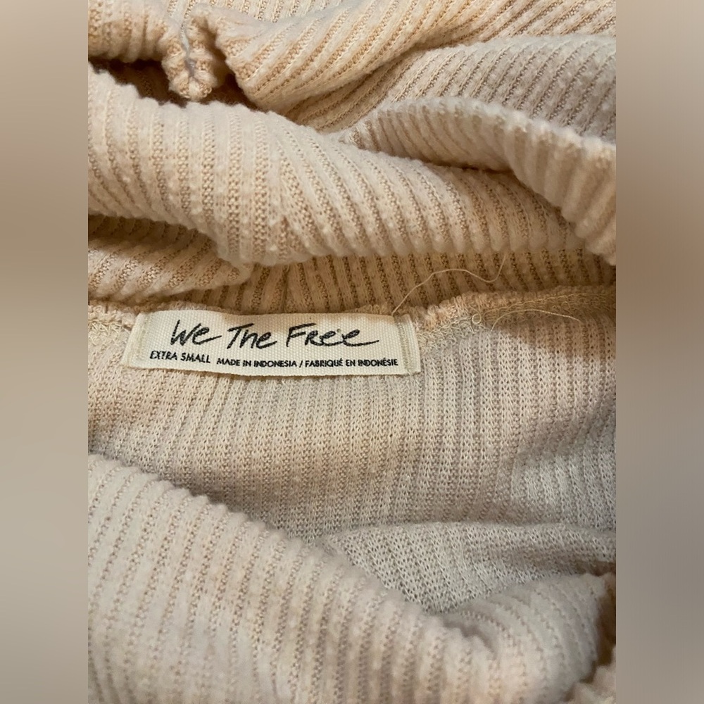 Free People We the Free Cowl Neck Ribbed Long Sleeve Sweater - Picture 2 of 7